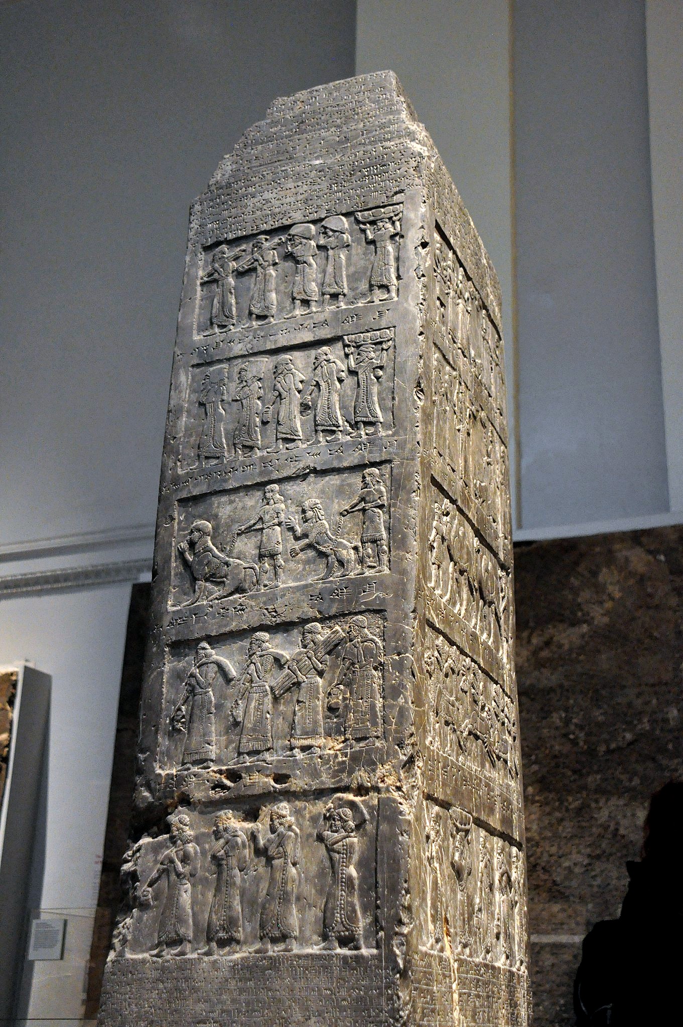 The_Black_Obelisk_of_Shalmaneser_III,_9th_century_BC,_from_Nimrud,_Iraq._The_British_Museum